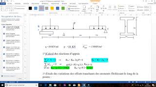 CALCULER moment Flichissant et les effort tranchant [upl. by Harri]