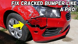 HOW TO REPAIR CRACKED BUMPER [upl. by Fabrianna]