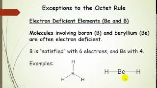 Exceptions to the Octet Rule plus examples [upl. by Perr48]