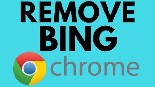 How to Fix Google Chrome Search Engine Changing to Bing  Remove Bing Search [upl. by Maffa]