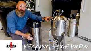 How I Keg My Home Brew Beer After Fermentation [upl. by Hamas]