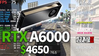 4650 RTX A6000 Is it worth it for gaming  Test in 10 Games  4K [upl. by Anele]