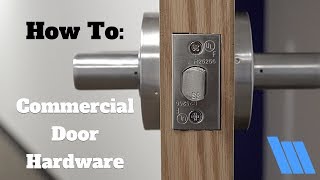 How To Install Commercial Door Hardware [upl. by Trotter]