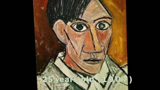 Pablo Picasso’s Self Portrait Evolution From Age 15 To Age 90 [upl. by Lytsyrk]