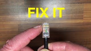 How to replace an RJ45 ethernet connector plug yourself [upl. by Gausman706]