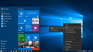 Resize the Taskbar Icons in Windows 10 [upl. by Mccall]