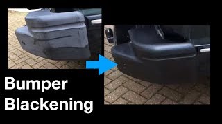 How to Blacken Car Bumpers  A Surprisingly Good Way [upl. by Ibloc845]