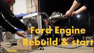 1969 FORD CAPRI  PART 92  Ford 20L pinto engine build amp first Start up  LONG PLAY [upl. by Perni]