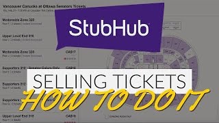 HOW TO LIST AND SELL TICKETS ON STUBHUB  THE COMPLETE GUIDE [upl. by Wahs]