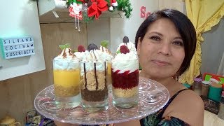 3 MINI POSTRES NAVIDEÑOS  SIN HORNO Silvana Cocina ❤ [upl. by Ramedlaw509]