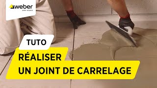 Comment réaliser un joint de carrelage  Weber [upl. by Ahsaf]