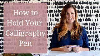 How to Hold Your Calligraphy Pen [upl. by Annahavas]