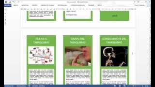 CÓMO HACER UN TRÍPTICO EN WORD [upl. by Larisa513]