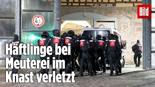 Gefängnismeuterei Polizei stürmt Knast in Thüringen  JVA Untermaßfeld [upl. by Summer]