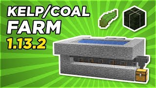 Simple KelpCoal Farm 1132  Minecraft Tutorial  FezoCraft [upl. by Utica]